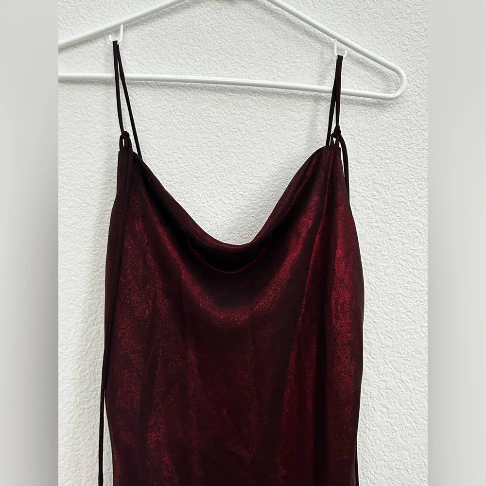 Jonathan Martin Red Dress Slip On Strappy Y2K Gothic Vampire - Picture 5 of 16